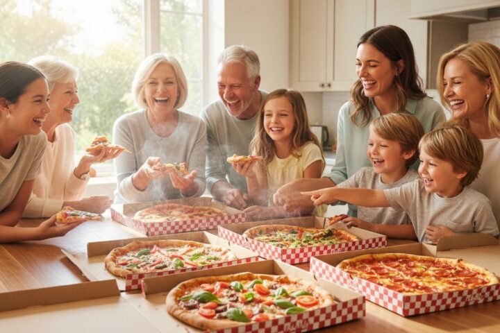 Mixed- — halal pizza party